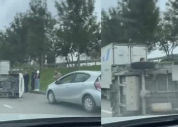 ავარია თბილისში აეროპორტის გზაზე