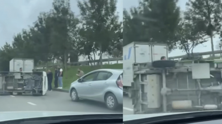 ავარია თბილისში აეროპორტის გზაზე