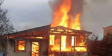 ბაღდათში საცხოვრებელი სახლი დაიწვა