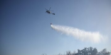 ბაღდათში, სოფელ ხანის მიმდებარედ ხანძარია