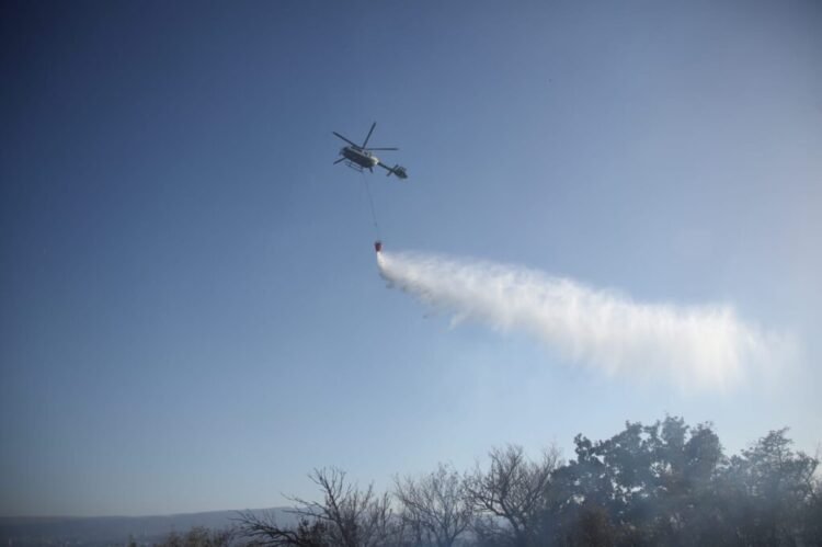 ბაღდათში, სოფელ ხანის მიმდებარედ ხანძარია