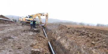 კორპორაცია მაგისტრალური გაზსადენის „ქუთაისი-სოხუმის“ 300 მეტრიან ახალ მონაკვეთს აშენებს